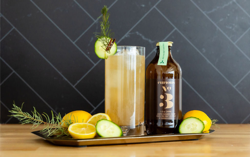 Booze-Free Citrus Spruce Cocktail