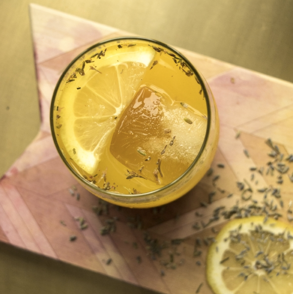 Curious Soft Cocktail :: Lemon Lavender Turmeric Bee's Knees