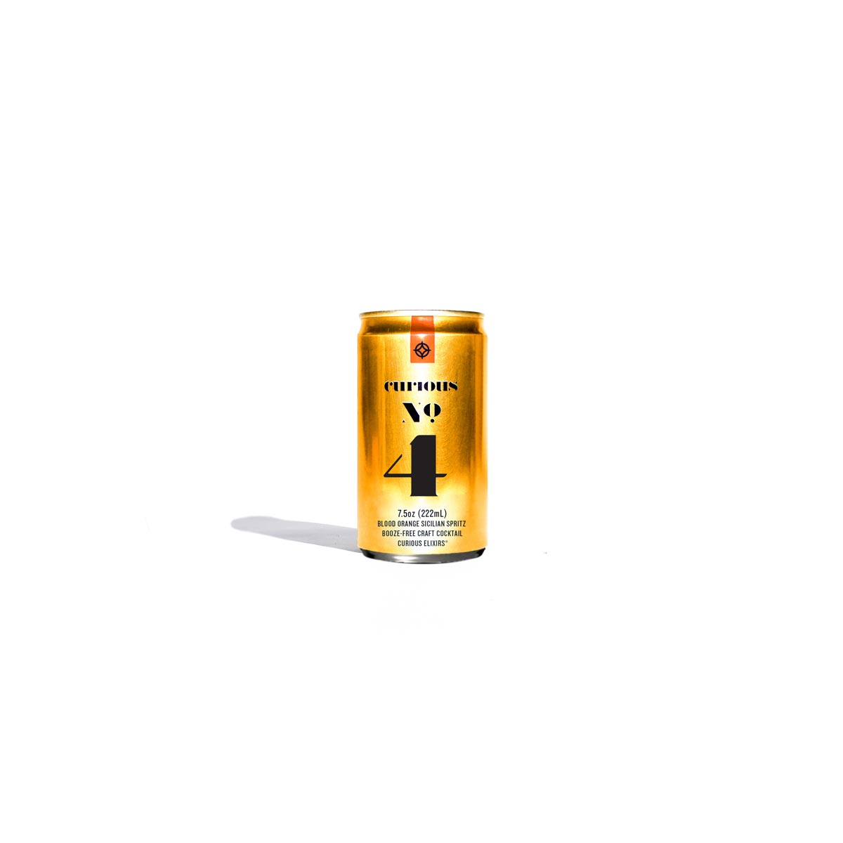 Curious Elixir No. 4 mini can standing alone