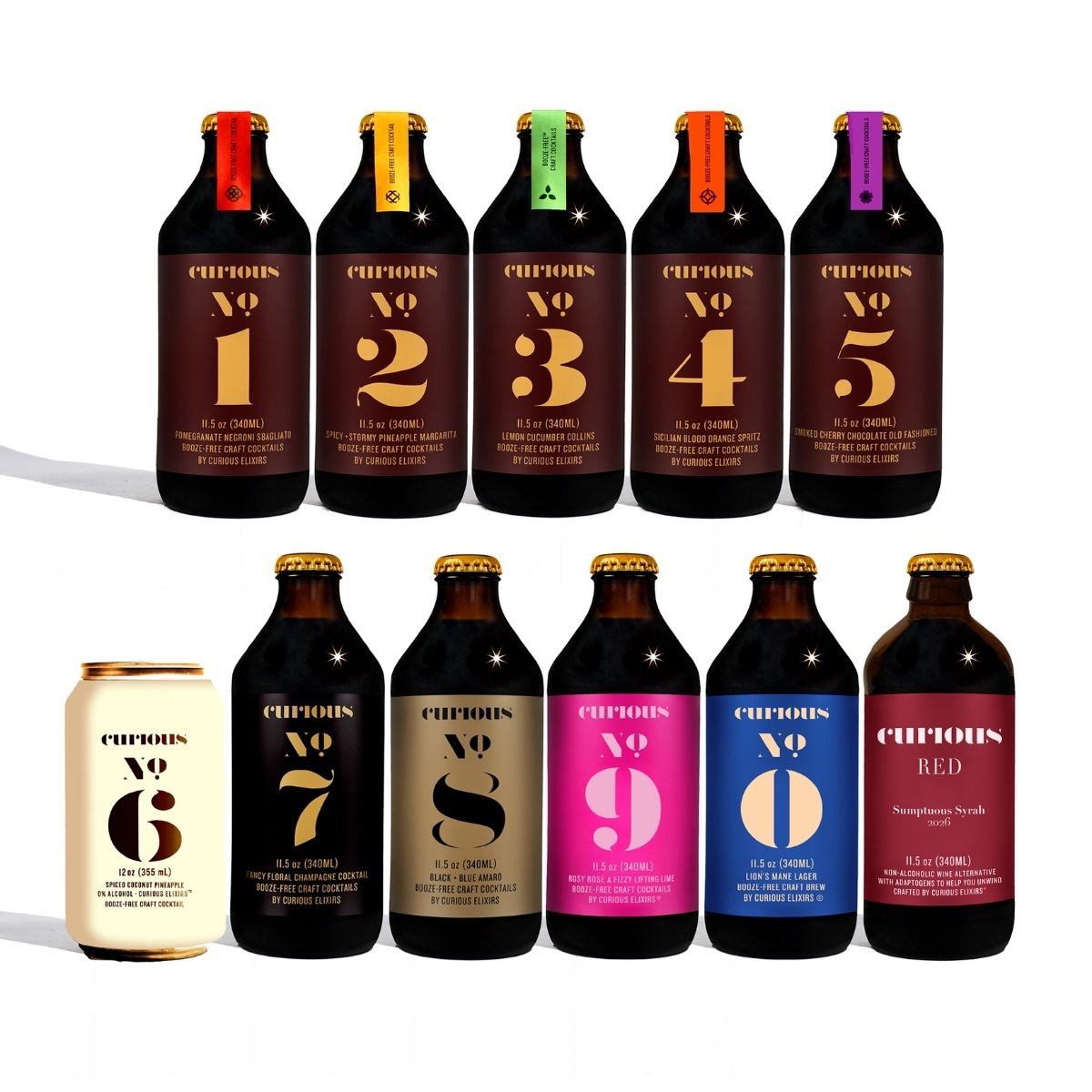 Full Collection of Curious Elixir bottles