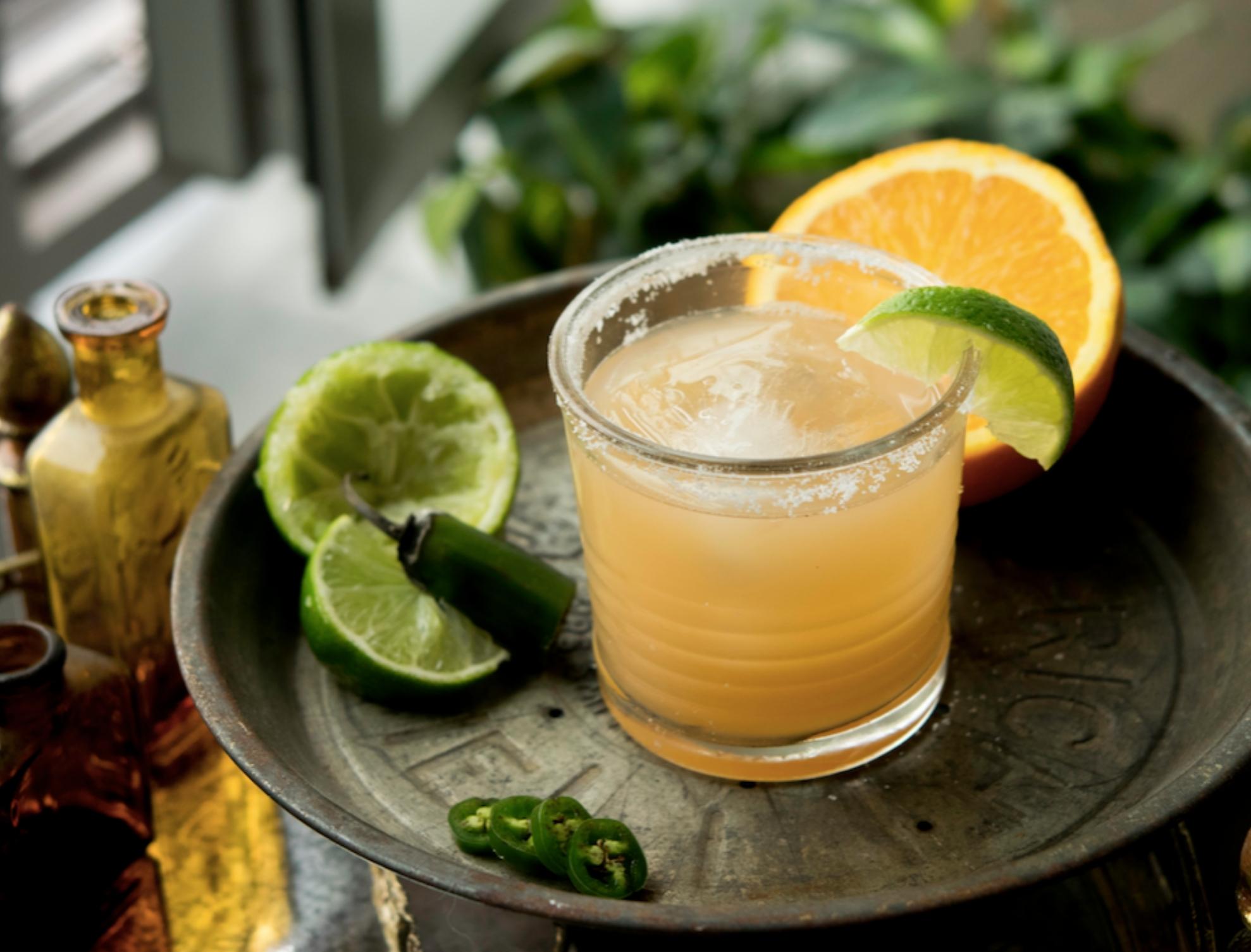 Curious Soft Cocktail :: Sweet & Spicy Grapefruit Orange Margarita