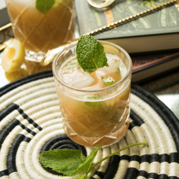 Curious Summer Cocktail :: Apricot Mint Agua Fresca