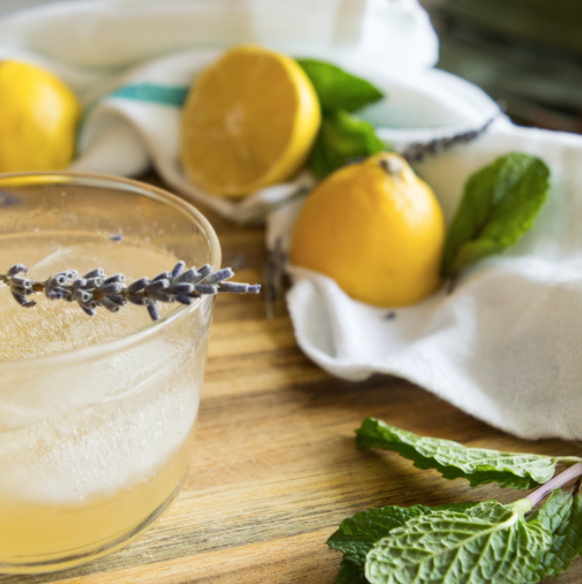 Lavender Mint Lemon Spritz