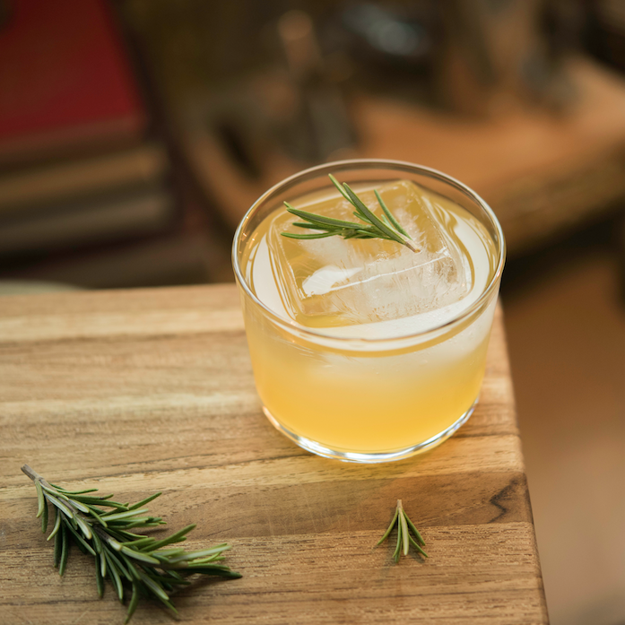 Curious Soft Cocktail :: Tangelo Rosemary Shrub