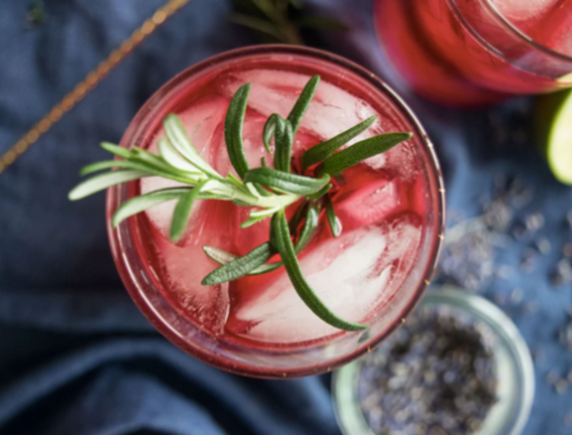 Hibiscus Lavender Rosemary Soft Cocktail