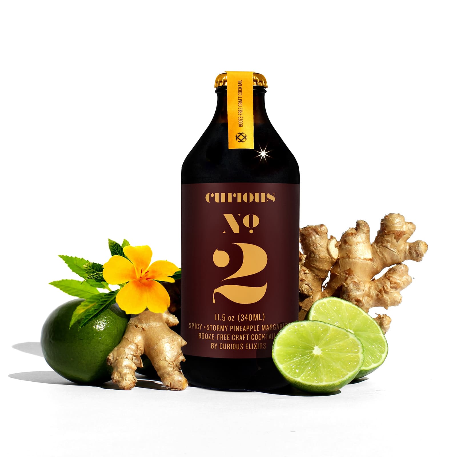 Curious No. 2 Booze-Free Cocktails | Spicy Pineapple Ginger