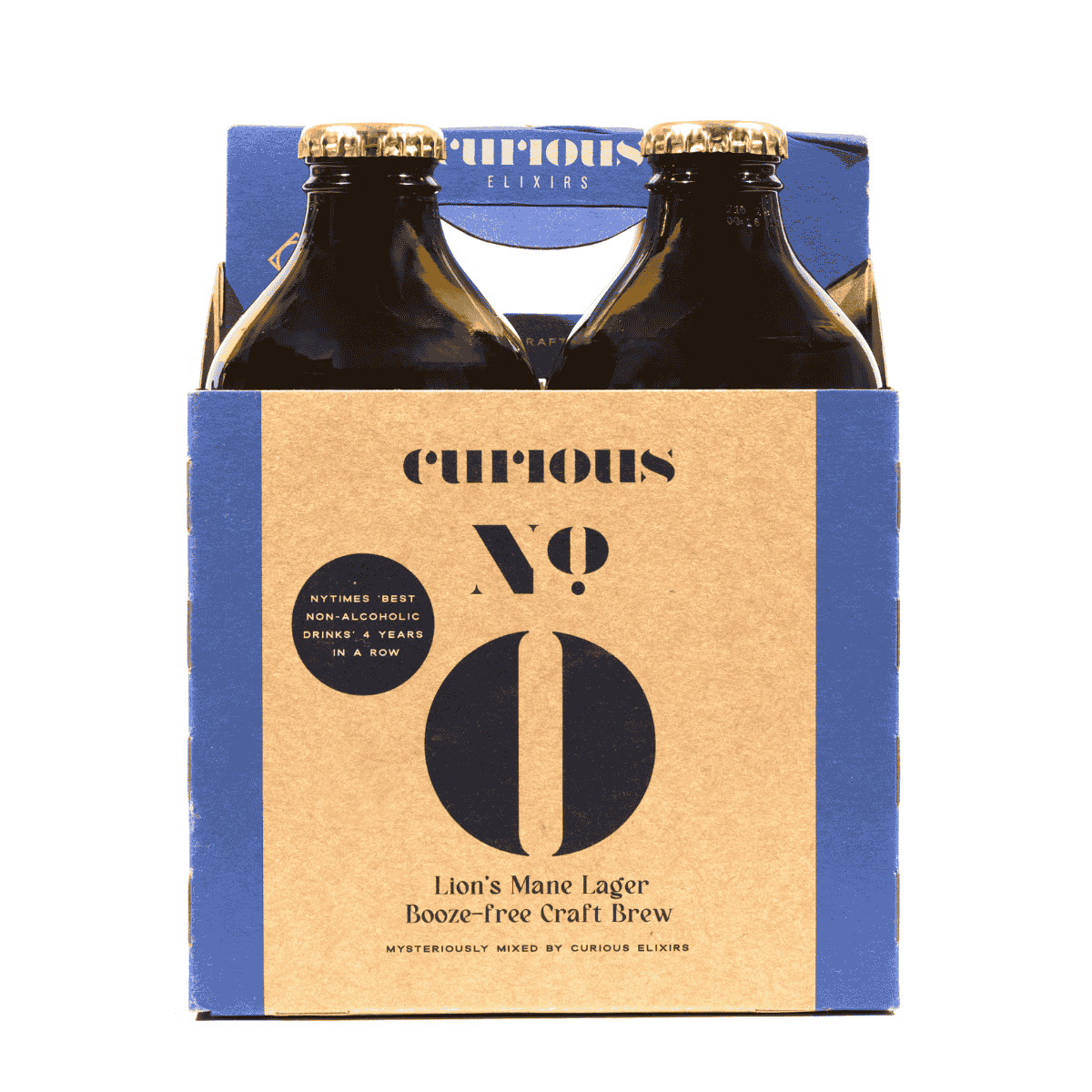 Curious Zero Lion's Mane Lager - functional non-alcoholic craft beer