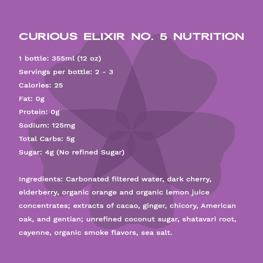 Curious Elixir No. 5 Booze-Free Cocktails in Cans (limited release)